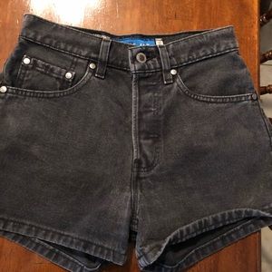 Vintage 80’s Levi’s Silver Tab Black Denim Shorts